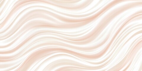 Poster - Soft pastel pink and white curves forming delicate, graceful composition