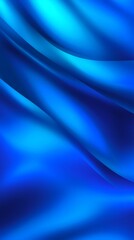 Poster - Gentle light blue waves curving smoothly against contrasting deep navy backdrop