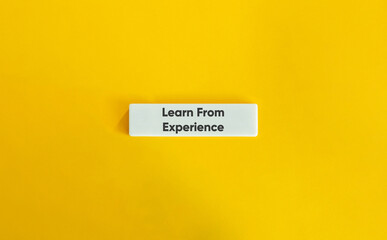 Wall Mural - learn from experience banner.