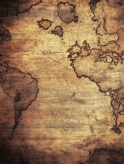 Poster - Abstract textured backdrop in brown and gold with dark edges showing rough surface and detailed patterns ideal for background or design projects
