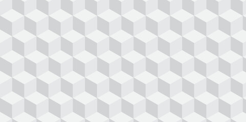  Seamless white geometric cube creative concept triangle overlapping overlap square technology texture. geometric digital cubes fabric and wallpaper grid block texture background.	
