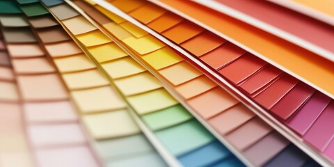 Leinwandbilder - Chromatic Design Evolution Vibrant Rainbow Color Palette Swatches for Innovative Interior Styling, Creative Branding and Mindful Home Transformation