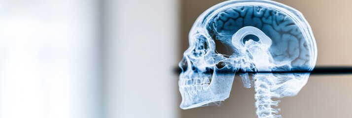 Aufkleber - Futuristic Neurotech X-Ray Precision Medical Imaging Breakthrough in AI-Enhanced Diagnostic Visualization for Cutting-Edge Healthcare Innovation