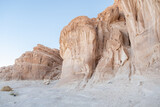 Majestic rock formations at sunset in the Sinai Desert region of Egypt showcase natural beauty and desert charm