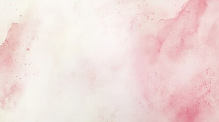 Poster - gentle blush: a dreamy and soft watercolor wash in delicate shades of pink and off-white, creating a