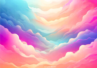 Wall Mural - abstract heart background