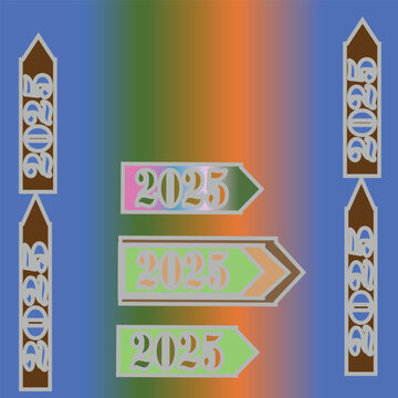 New Year banner concept for advertising, banners, leaflets and flyers. Vector illustration.