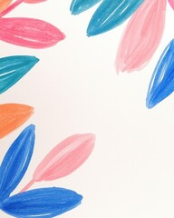 Poster - Watercolor digital backgrounds in muted tones evoke tranquility, with clear negative space to enhance written content.