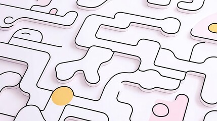 Poster - Futuristic geometric circuits intermixed with monochrome texture overlays create a tech-inspired background ideal for modern branding.