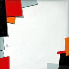 Poster - A digital linen paper texture forms the base for a minimalist scene, enhanced by fluid acrylic backgrounds and ample blank space for text.