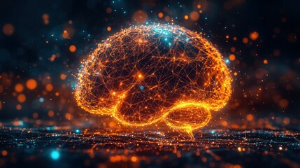 Poster - Futuristic viewpoint on ai revolution abstract graphics in the digital realm
