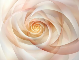 Poster - Abstract Rose: A mesmerizing swirl of abstract rose petals, rendered with a soft, warm color palette and delicate textures, creating a sense of elegance and artistic beauty.
