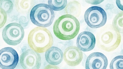 Poster - abstract watercolor circles: a captivating collection of abstract watercolor circles in various colo
