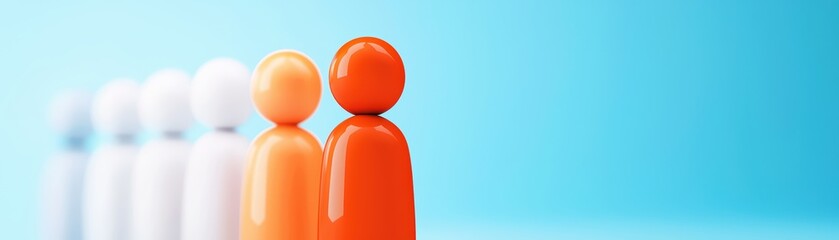 Poster - Abstract Representation of Creative Synergy with Colorful Figures in an Innovative Concept