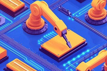 Poster - Advanced Industrial Robotics Concept in Assembly Line Automation and Efficiency Enhancement