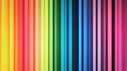 Poster - Colorful spectrum bars creating vibrant vertical stripes background