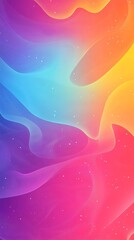 Fototapete - Colorful abstract background flowing smoothly with stars and waves