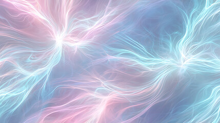 Poster - Dynamic flow of ethereal colors abstract environment digital art soft glow dreamlike concept