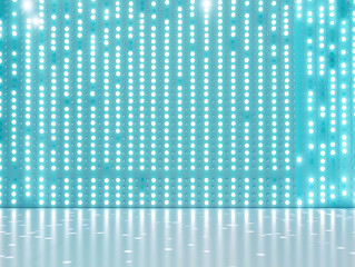 Poster - Dynamic light display showcasing bright led patterns studio graphic design modern eye-level visual art