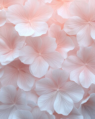 Poster - Poetic composition featuring overlapping white flowers forming an uninterrupted mosaic, highlighted