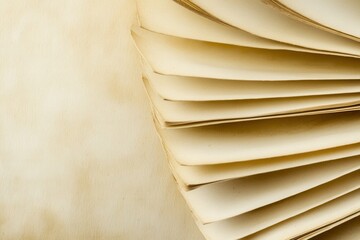 Poster - Exploring the nuances of book page textures in a scholarly design with warm cream and brown tones