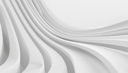 Fototapete - Abstract curve wave wall striped line pattern structure minimal simple futuristic horizontal.