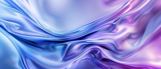 Wall Mural - abstract minimal blue and purple background with curved lines, blurred shapes, and a modern gradient