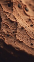 Poster - a close-up shot of a textured brown leaf showing its intricate details and patterns