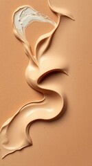 Poster - a creamy texture made of two colors swirled together, creating an abstract design and a sense of fluidity