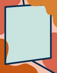 Fototapete - Poster with colorful abstract background and blank space for text