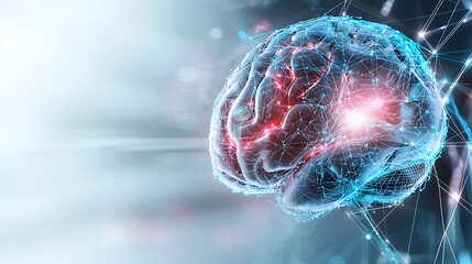 Poster - Visualizing intelligence advanced brain networks digital realm infographic futuristic close-up neural connectivity