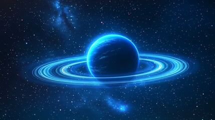 Wall Mural - saturn and its rings