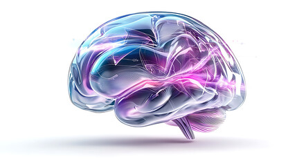 Poster - Innovative brain technology development virtual environment 3d visualizations digital art futuristic concepts