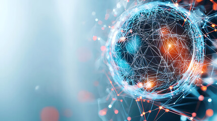 Poster - Global connectivity and innovation trends digital space infographic modern technology abstract view networking concepts