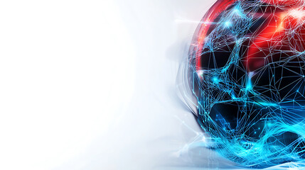 Poster - Dynamic digital sphere design abstract environment graphic visualization futuristic aesthetics
