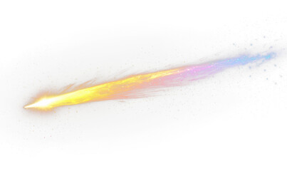 Wall Mural - Dynamic Cosmic Energy Beam Illuminating Isolate on Transparent Background, cutout, png
