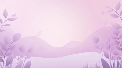 Poster - Aesthetic pastel purple gradient background with a cute, flat minimal style, offering a soft, calming, and stylish composition.
