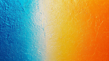 Poster - Abstract blue and orange water droplets texture background image wet cool warm color shiny style