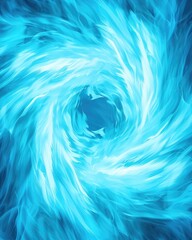 Poster - Swirling Blue Flames in a Vortex Style with Vibrant Energy and Intense Movement