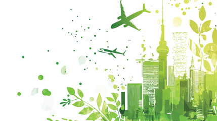 vector style of a travel website