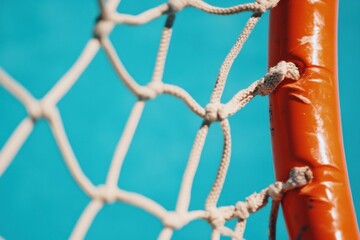 Aufkleber - Minimalist Hockey Net Macro Vibrant Industrial Design Meets Sports Performance - Textural Urban Aesthetic for Athletic Branding and Equipment Marketing