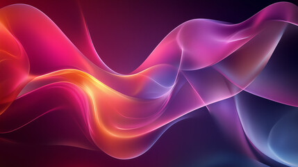 Poster - Glowing Cyber Elements in Futuristic Abstract Design
