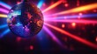 © Dwina - Disco ball spinning, club lights, party scene, nightlife fun