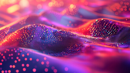 Poster - abstract blue background with bokeh