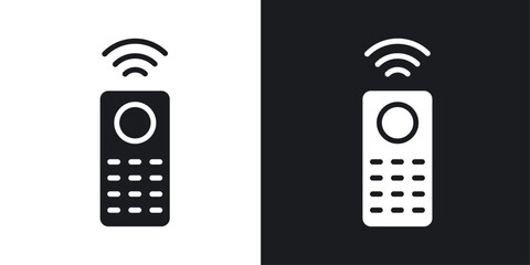 Remote control Icons vectors set for web designs in black colors