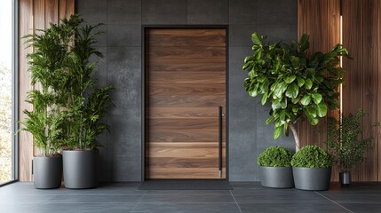 Poster - Modern design idea featuring a potted plant nestled in a stylish pot reflecting contemporary home decor trends