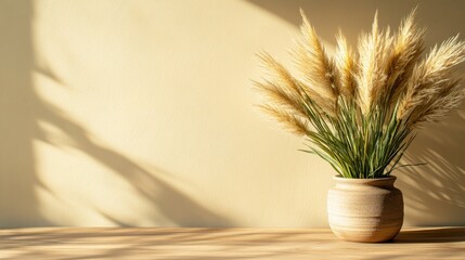 Aufkleber - Charming plant elegantly arranged in a vase adding a touch of greenery to a bright indoor living space