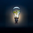 © aulia - plant glowing light bulb