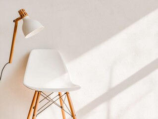 Aufkleber - Minimalist Nordic Workspace Essentials Ergonomic Design Meets Soft Natural Light - Contemporary Productivity and Wellness Styling for Remote Professionals