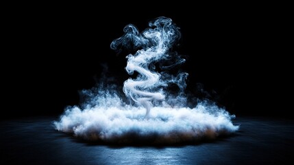 Aufkleber - Enigmatic cloud in the dark creating an intriguing and mysterious atmosphere that evokes feelings of wonder and awe